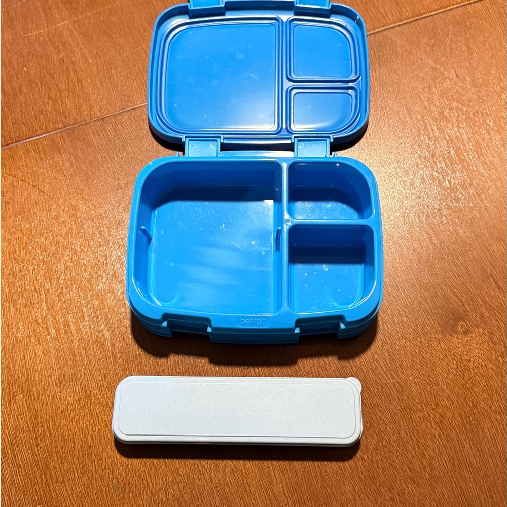 Sky Blue Bento Lunch Box with Compartments
